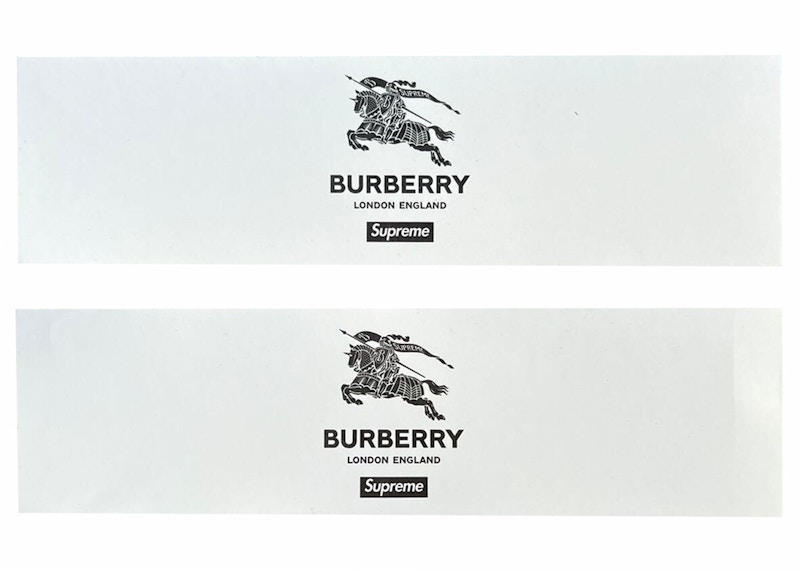 Supreme Burberry Box Logo Sticker Set - SS22 - US