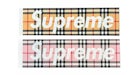 Juego de pegatinas Supreme Burberry Box Logo
