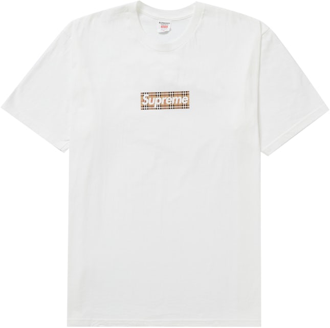 WTS] Burberry Box Logo Tee, White, Large, $210 Shipped : r/Supreme