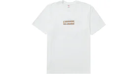 Camiseta Supreme Burberry Box Logo en blanco