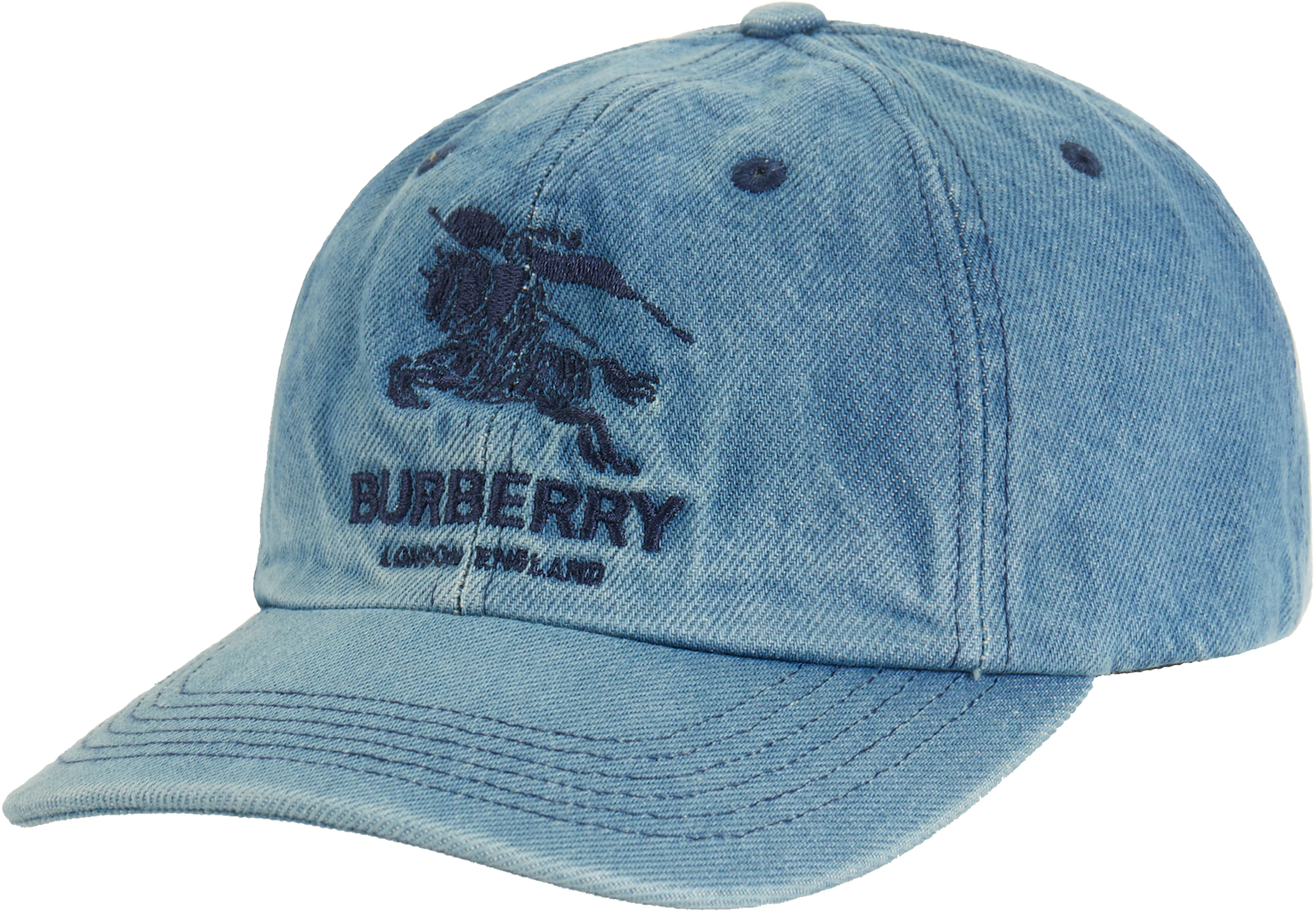 Supreme Burberry Denim 6-Panel Washed Blue - SS22 - US