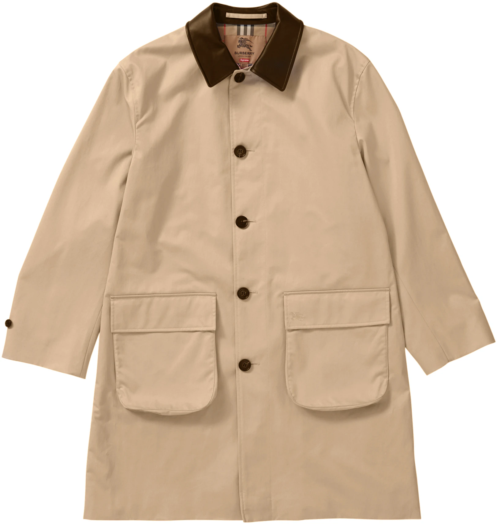 Top 71+ imagen burberry supreme trench coat