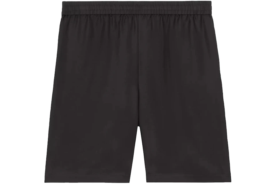 Supreme Burberry Logo Print Silk Twill Shorts Black - SS22 - US