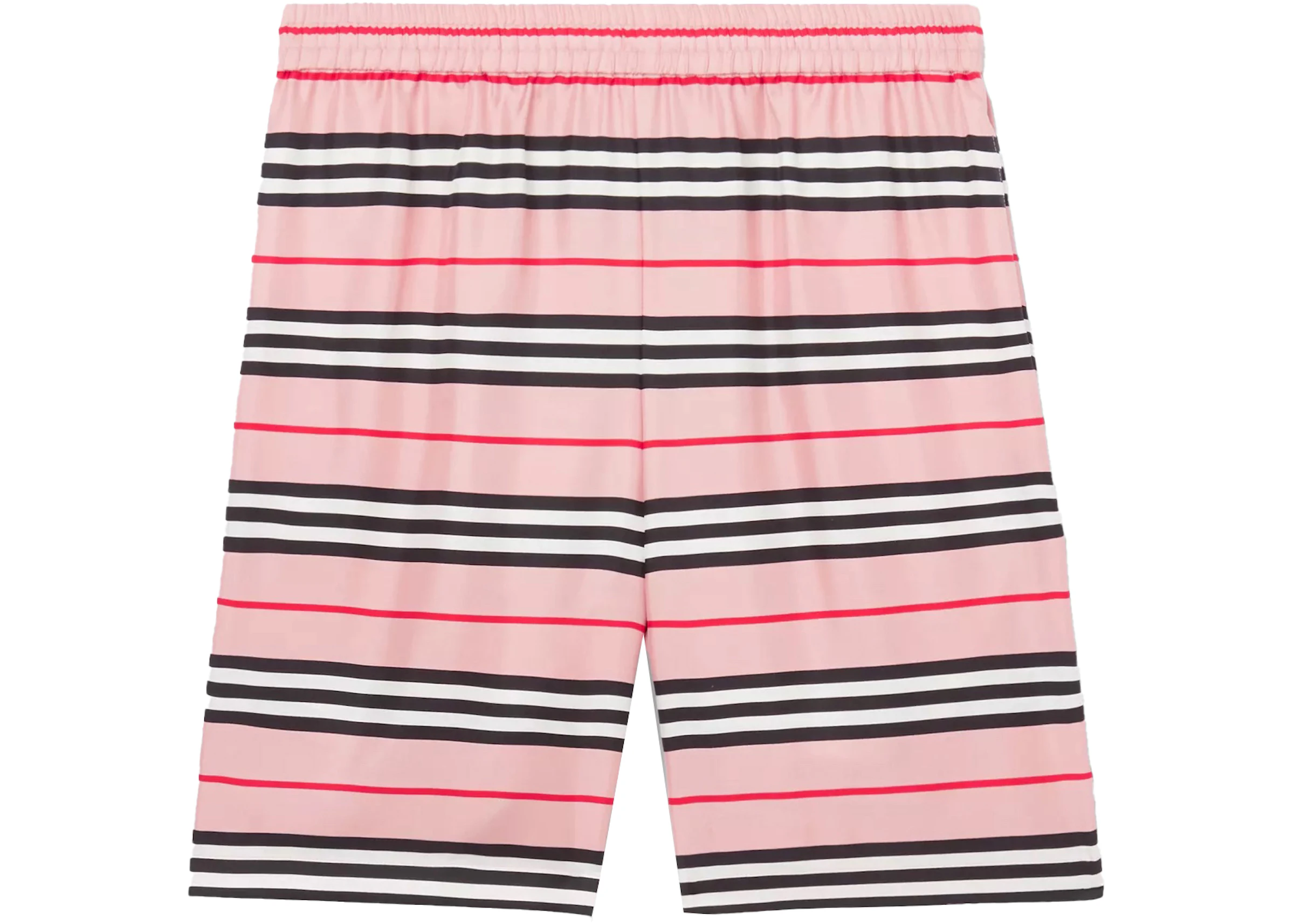 Supreme Burberry Logo Print Silk Twill Shorts Dusty Pink - SS22 - US