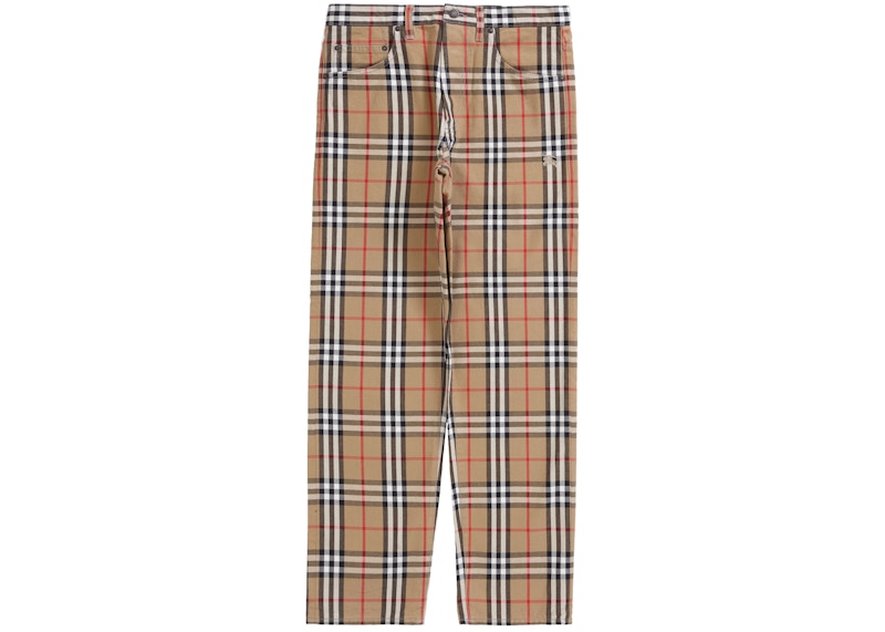 Supreme Burberry Regular Jean Beige Men's - SS22 - GB