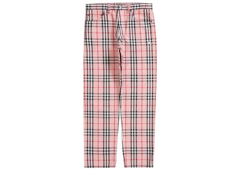 Supreme Burberry Regular Jean Pink Men's - SS22 - US