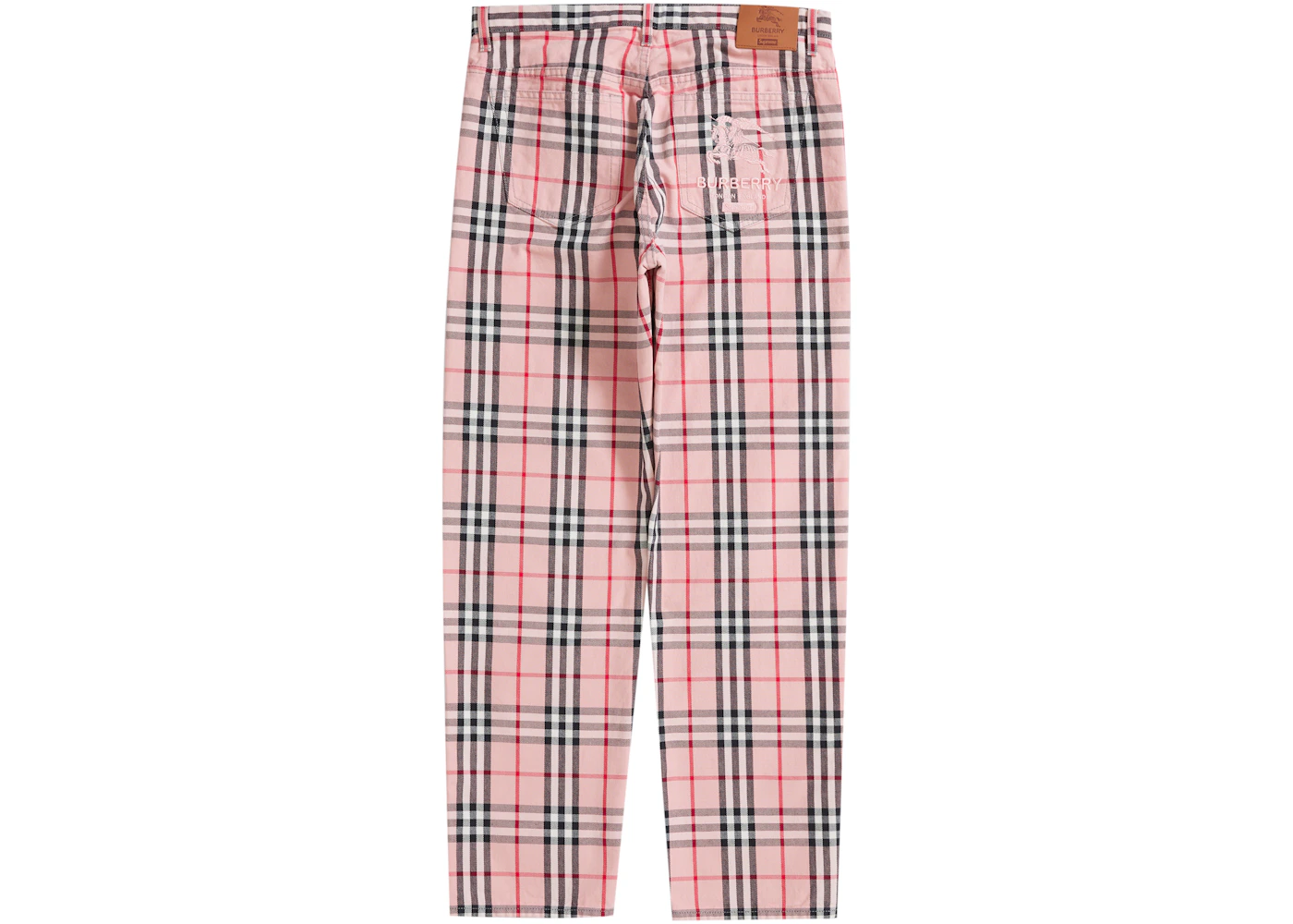 Supreme Burberry Regular Jean Pink Men's SS22 US
