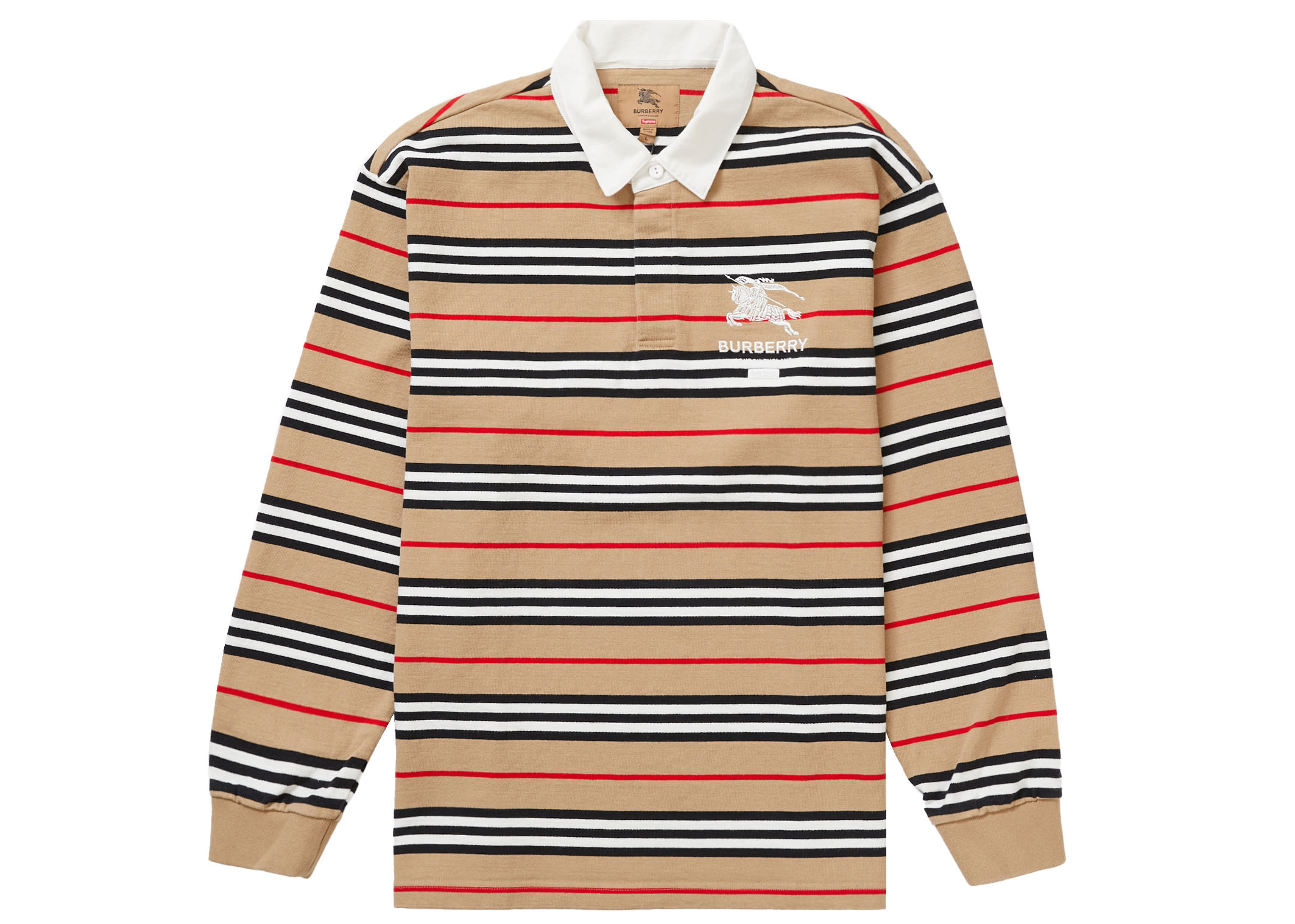 Supreme Burberry Rugby Beige Men's - SS22 - US