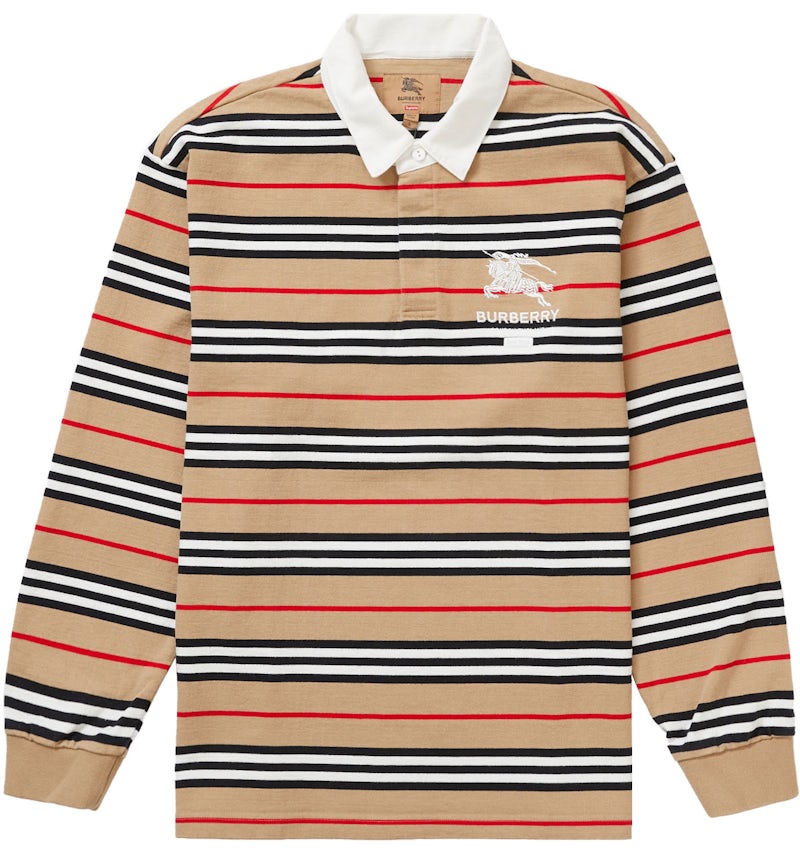 Supreme Burberry Rugby Beige Men's SS22 US - Main Image