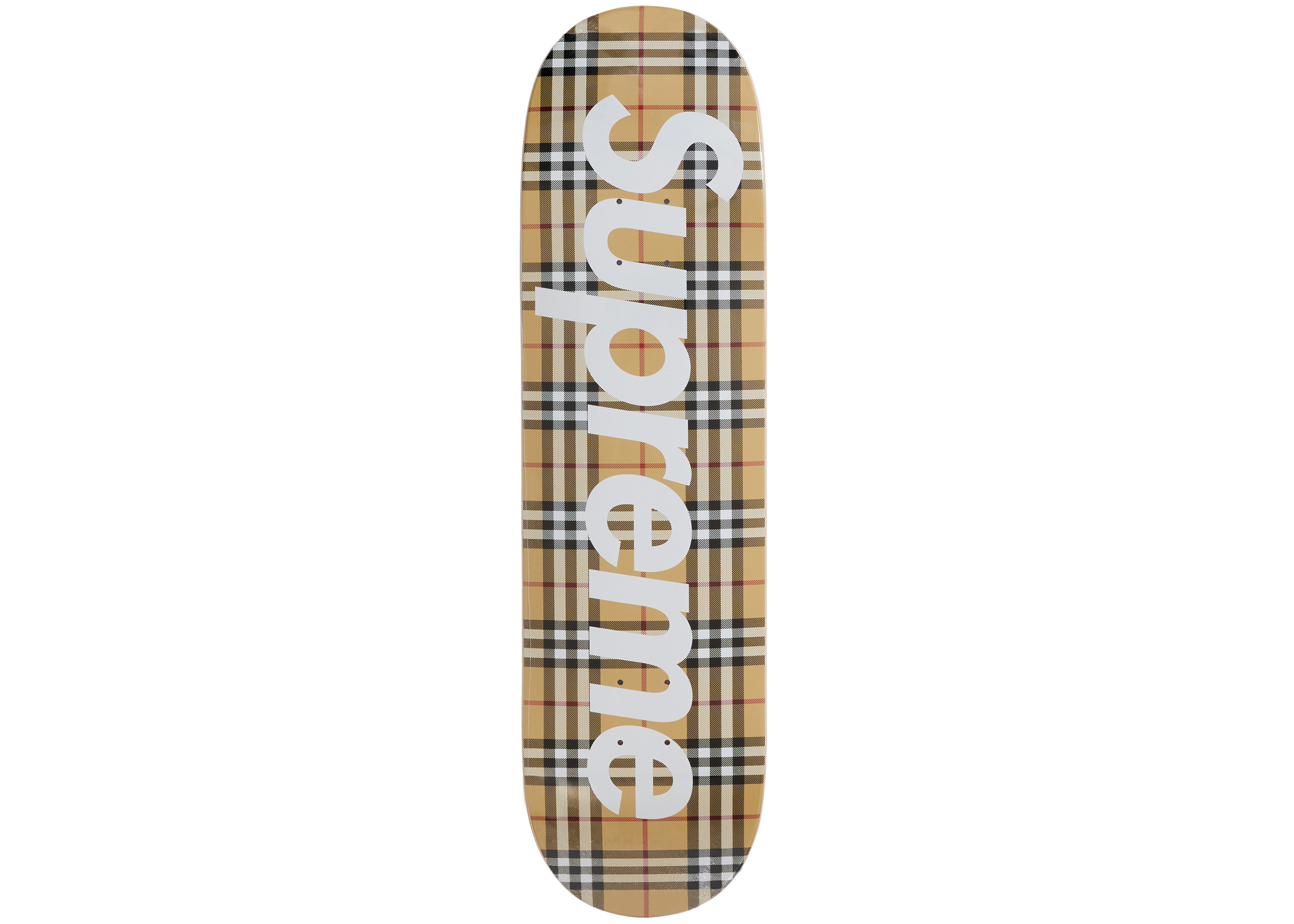 Supreme Burberry Skateboard Deck Beige - SS22 - GB
