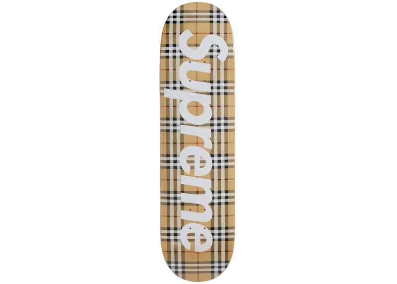 Supreme Burberry Skateboard Deck Beige - SS22 - GB