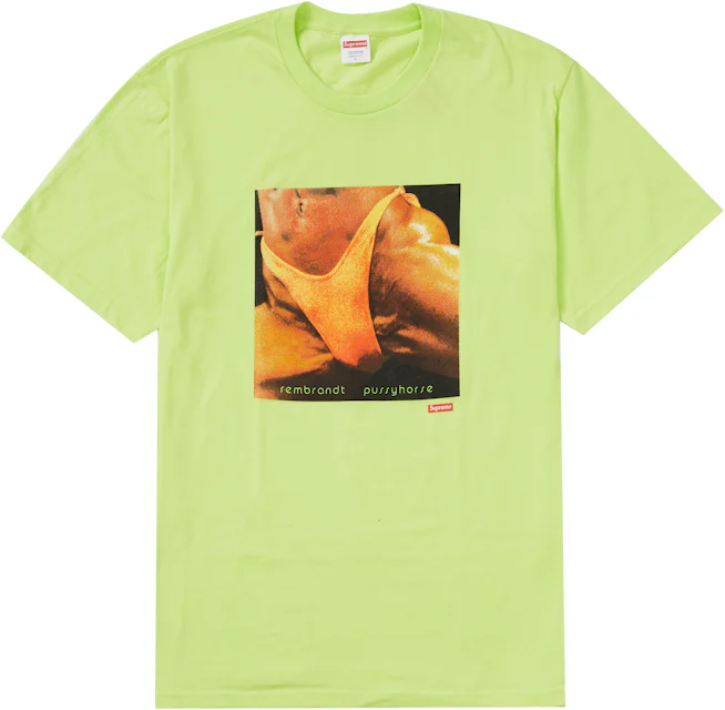 Supreme Butthole Surfers Rembrandt Pussyhorse Tee Neon Green Men's ...