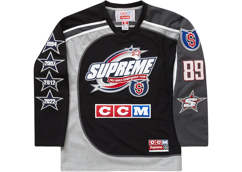 Supreme CCM All Stars Hockey Jersey Black メンズ - FW22 - JP