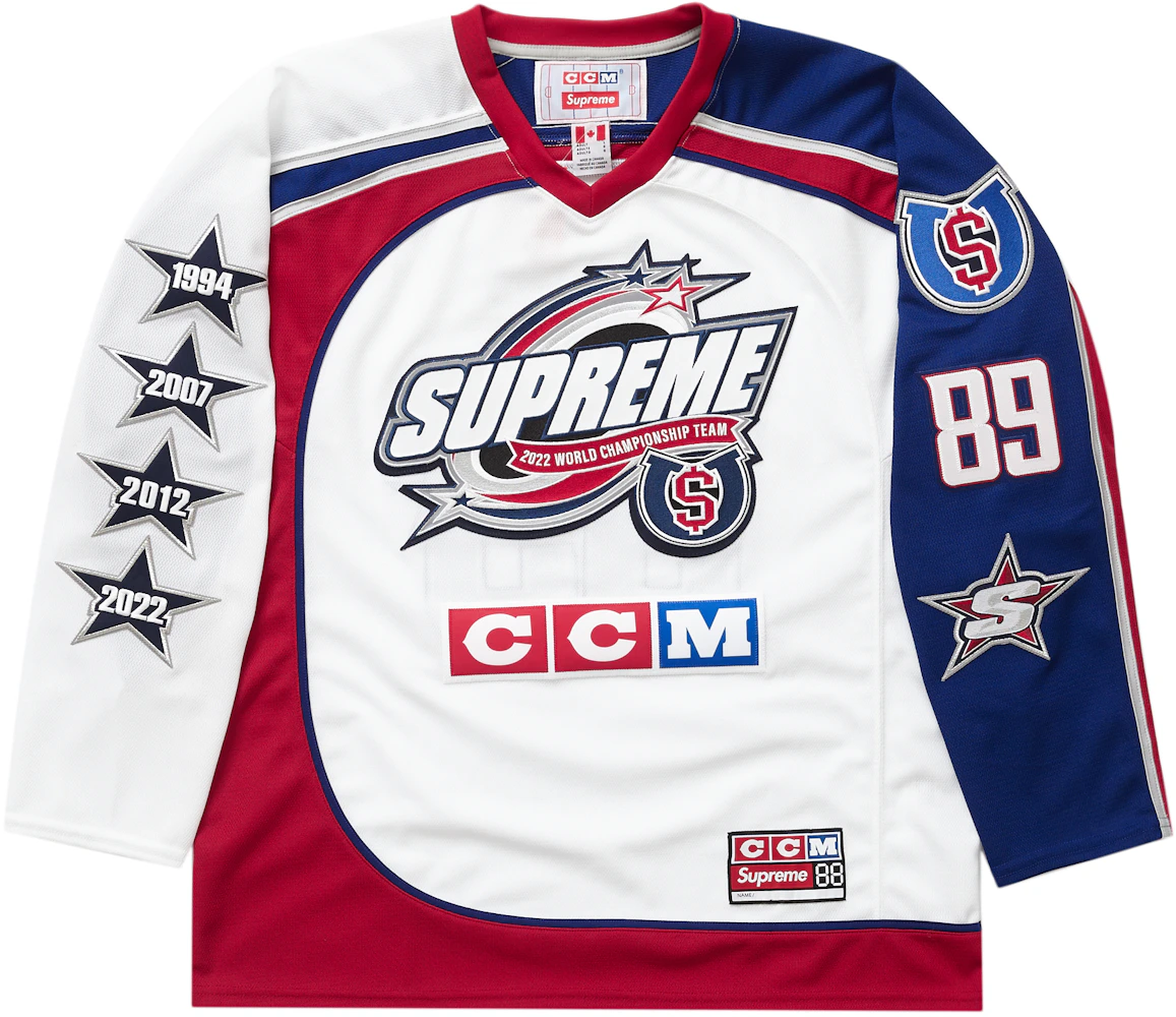 Supreme CCM All Stars Hockey Jersey White for Men