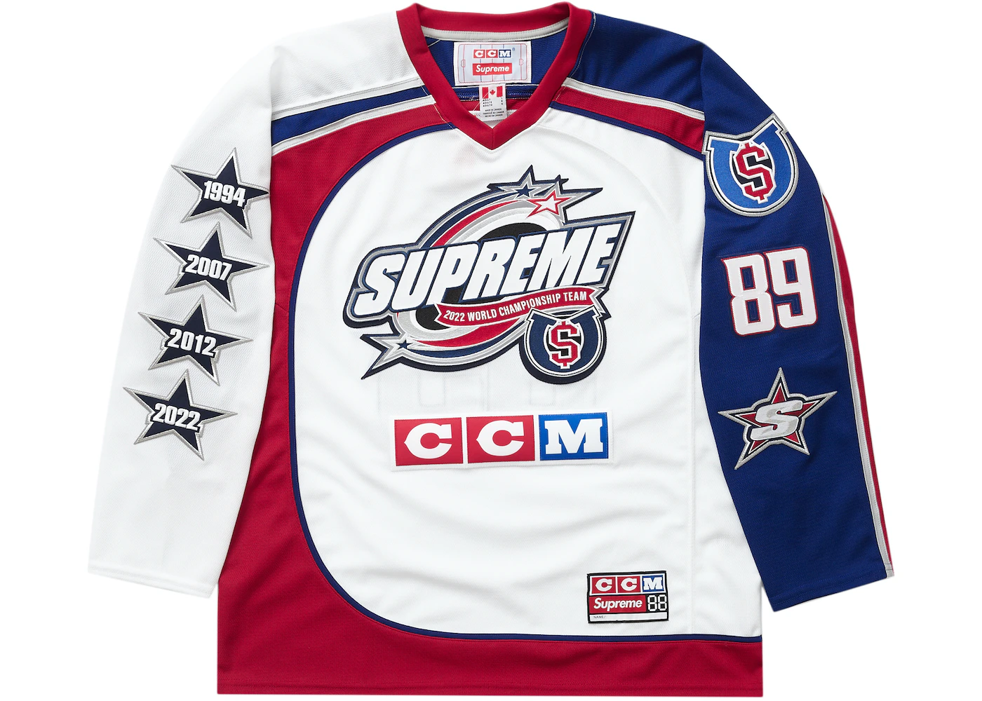 supreme ccm all stars hockey jersey