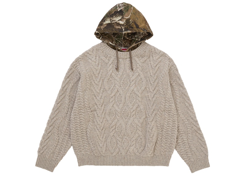トップス Supreme Cable Hooded Sweater Supreme-Cable-Hooded-Sweater-