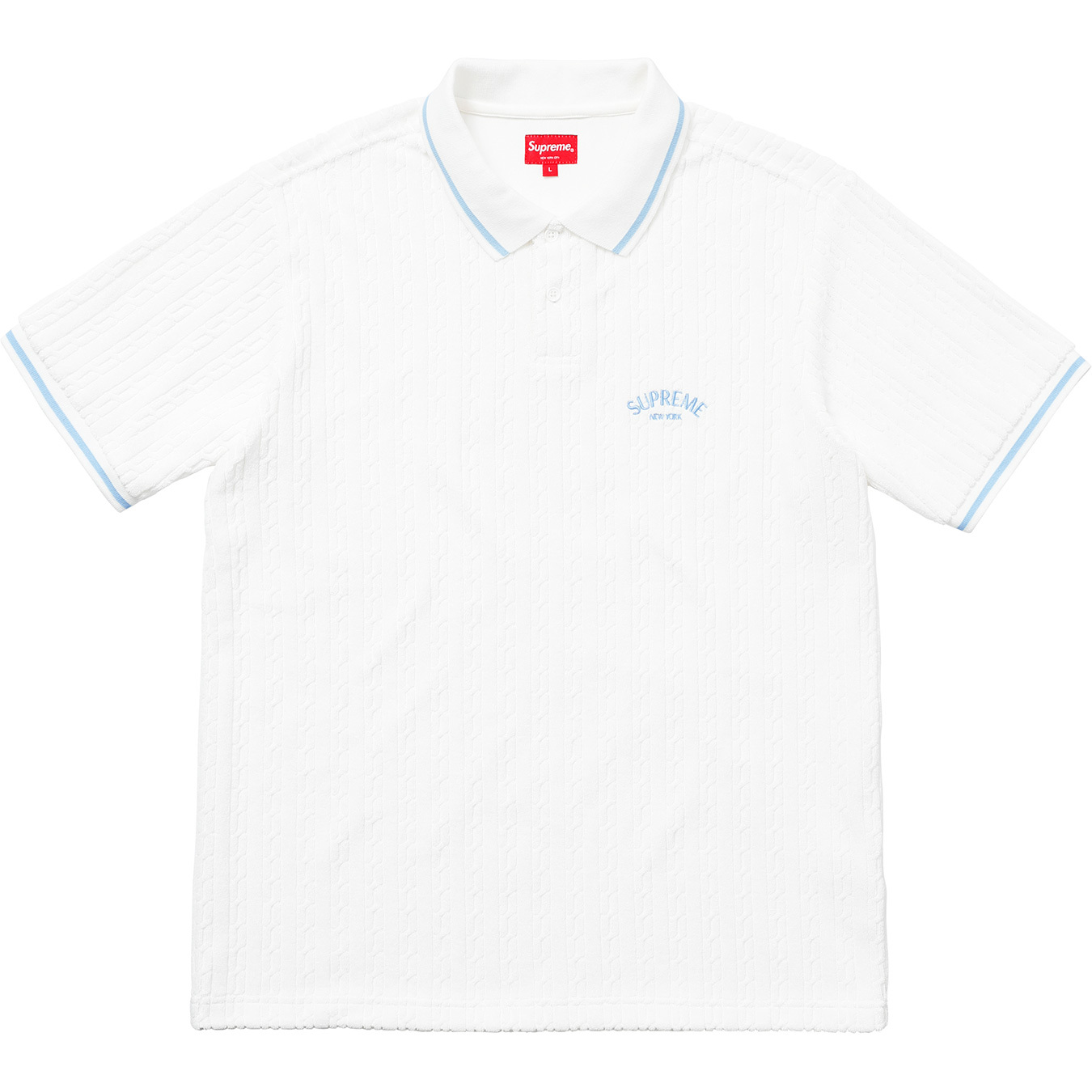 supreme Cable Knit Terry Polo