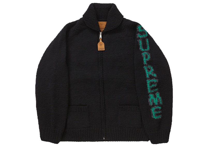 Supreme Camacho Cowichan Sweater Black Men's - FW23 - US