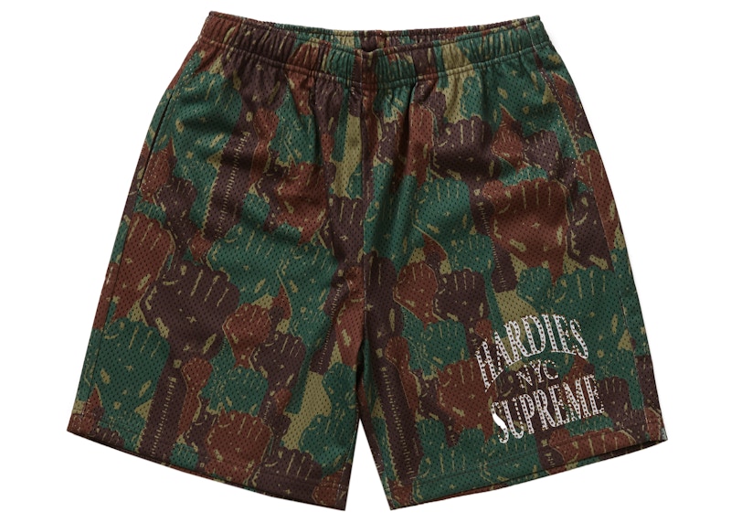 37cm股上SUPREME Hardies Camo Basketball Shorts