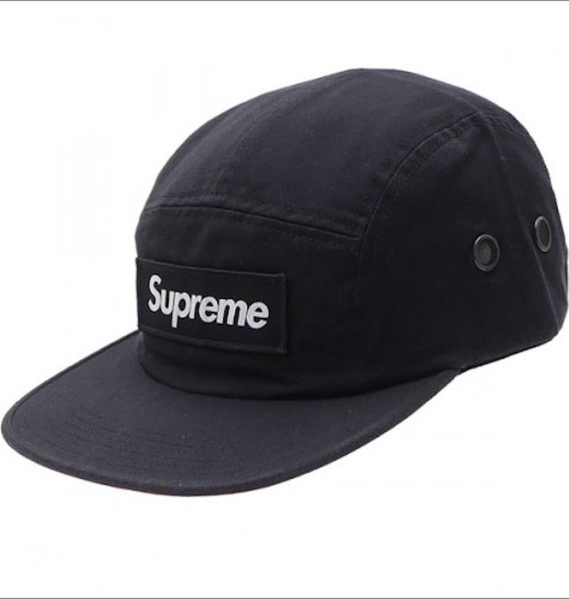 Supreme Camo Camp Cap Black