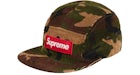 Supreme Camuflaje Campamento de Pana Cap Woodland Camuflaje