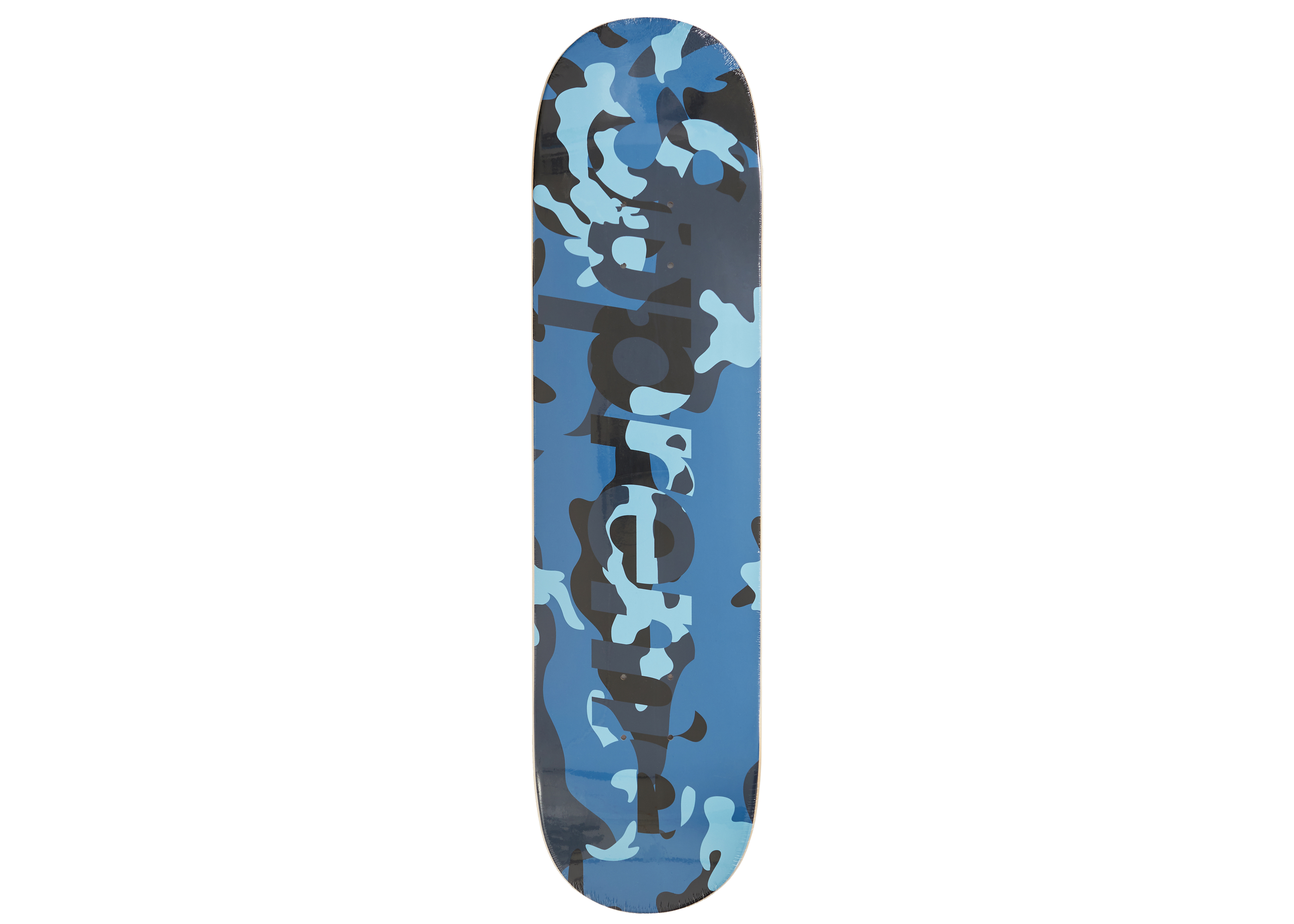 SUPREME Blue Camo Logo Skateboard スケートボード