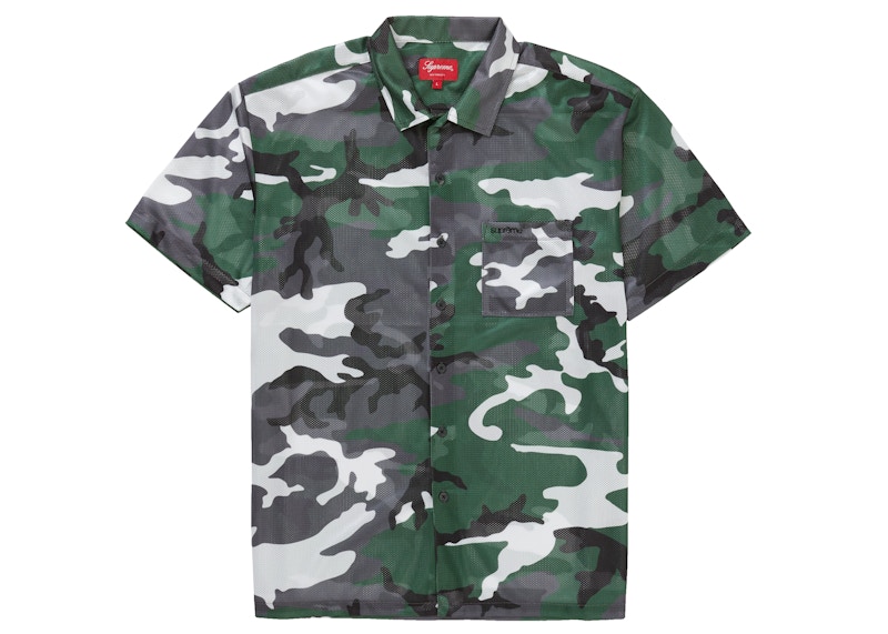 Supreme Camo Mesh S/S Shirt Royal Men's - FW20 - GB