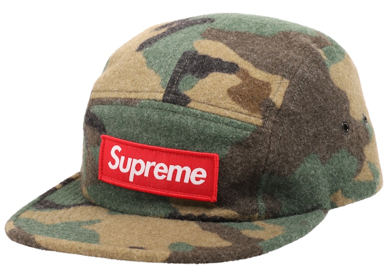 Supreme camo wool camp cap