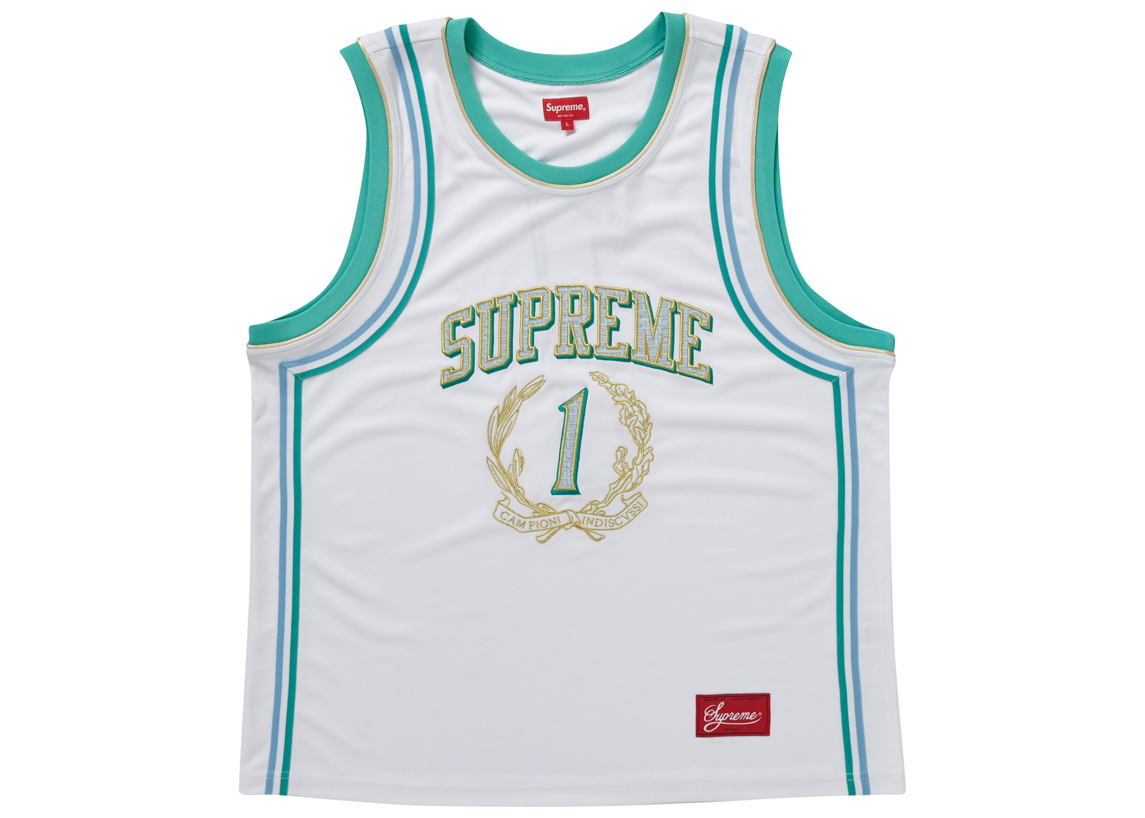 Supreme Campioni Basketball Jersey White