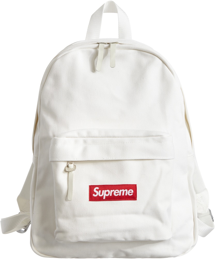 Supreme Canvas Backpack White - FW20