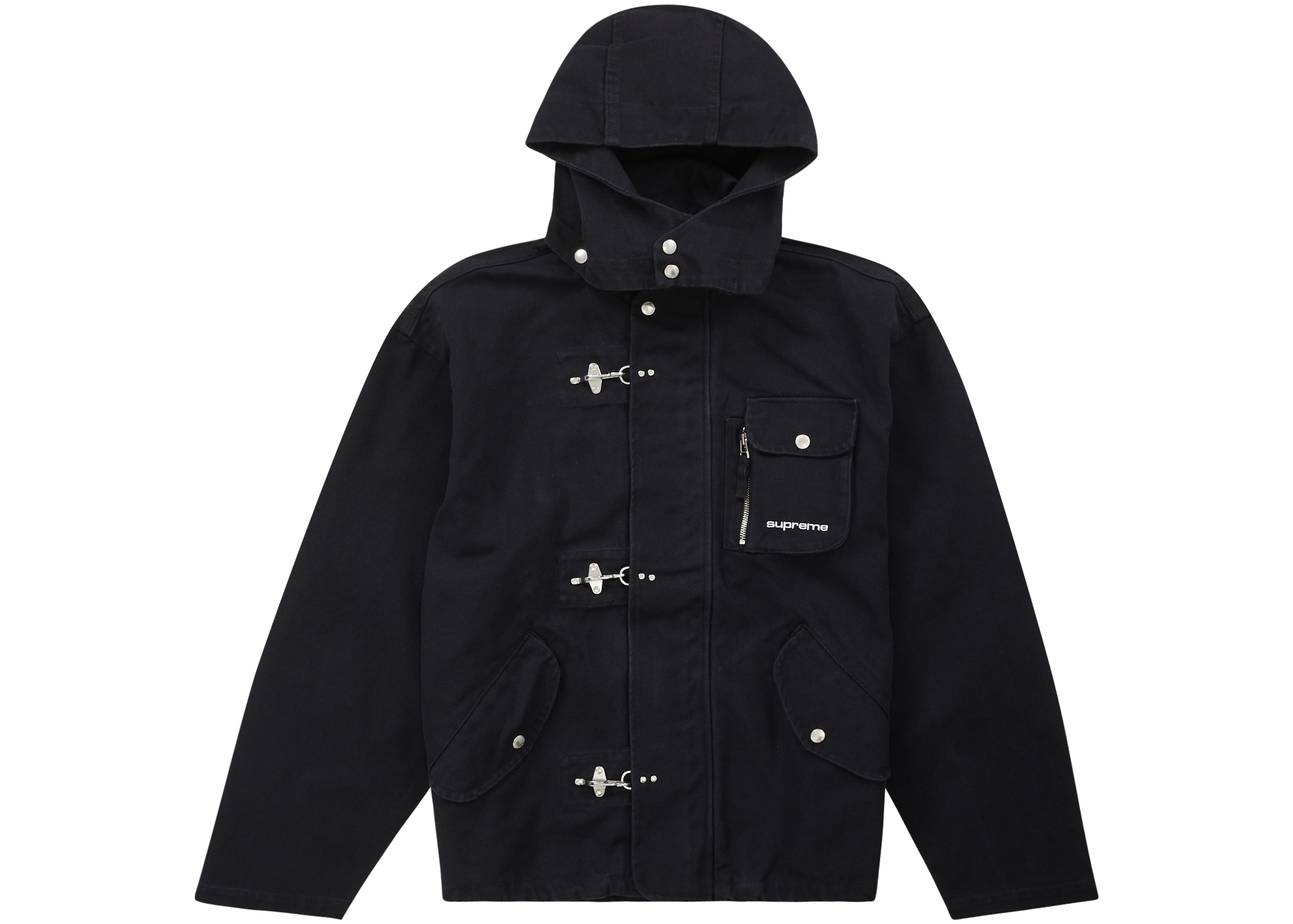 Supreme Canvas Clip Jacket Black - SS23 Men's - US