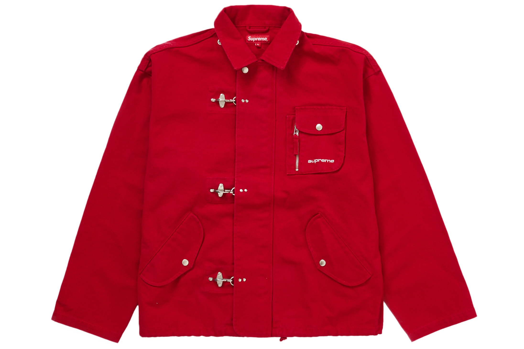 Supreme Canvas Clip Jacket Red メンズ - SS23 - JP