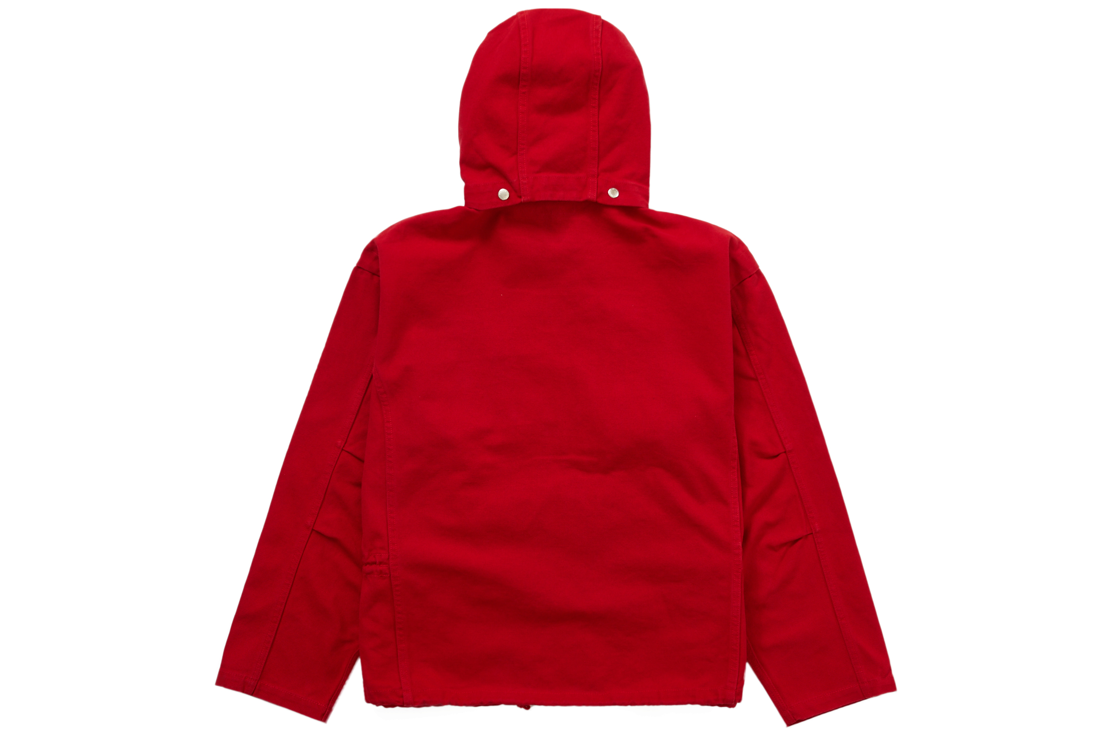 Supreme Canvas Clip Jacket Red Men's - SS23 - US