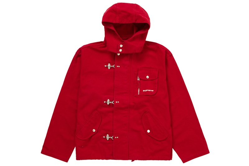 Supreme Canvas Clip Jacket Red - SS23 Men's - GB