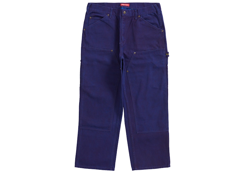 Supreme Canvas Double Knee Painter Pant Blue メンズ - FW21 - JP