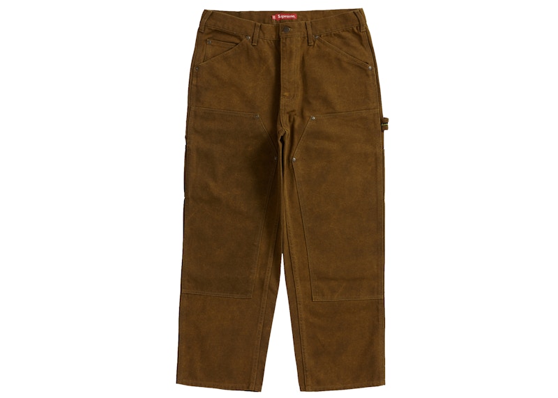 Supreme Canvas Double Knee Painter Pant Tan Men's - FW21 - US