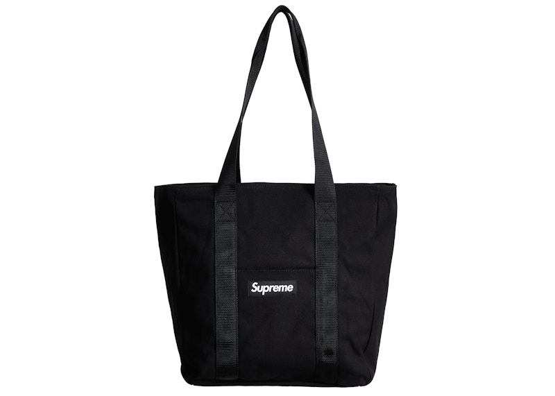 Supreme Canvas Tote Black 黒 トートバッグ - トートバッグ