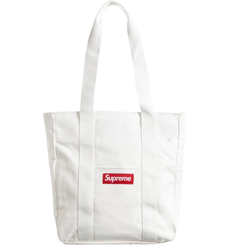 Supreme Canvas Tote White FW20 US