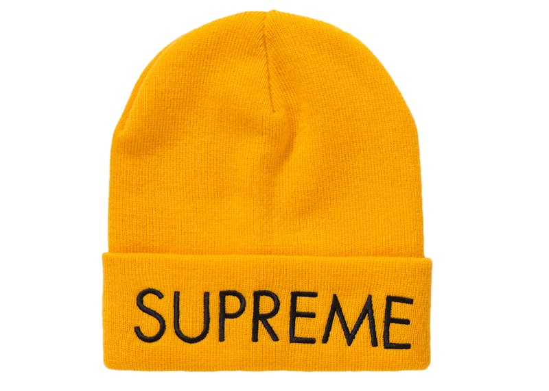 Supreme Capital Beanie Bright Gold - FW22 - US