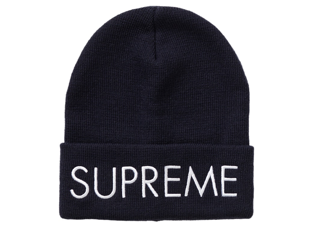 Pre-owned Supreme Capital Beanie Navy
