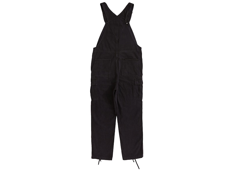 Supreme Cargo Denim Overalls Black