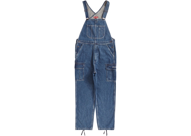 Supreme Logo Denim Overalls Black Men's - SS19 - US