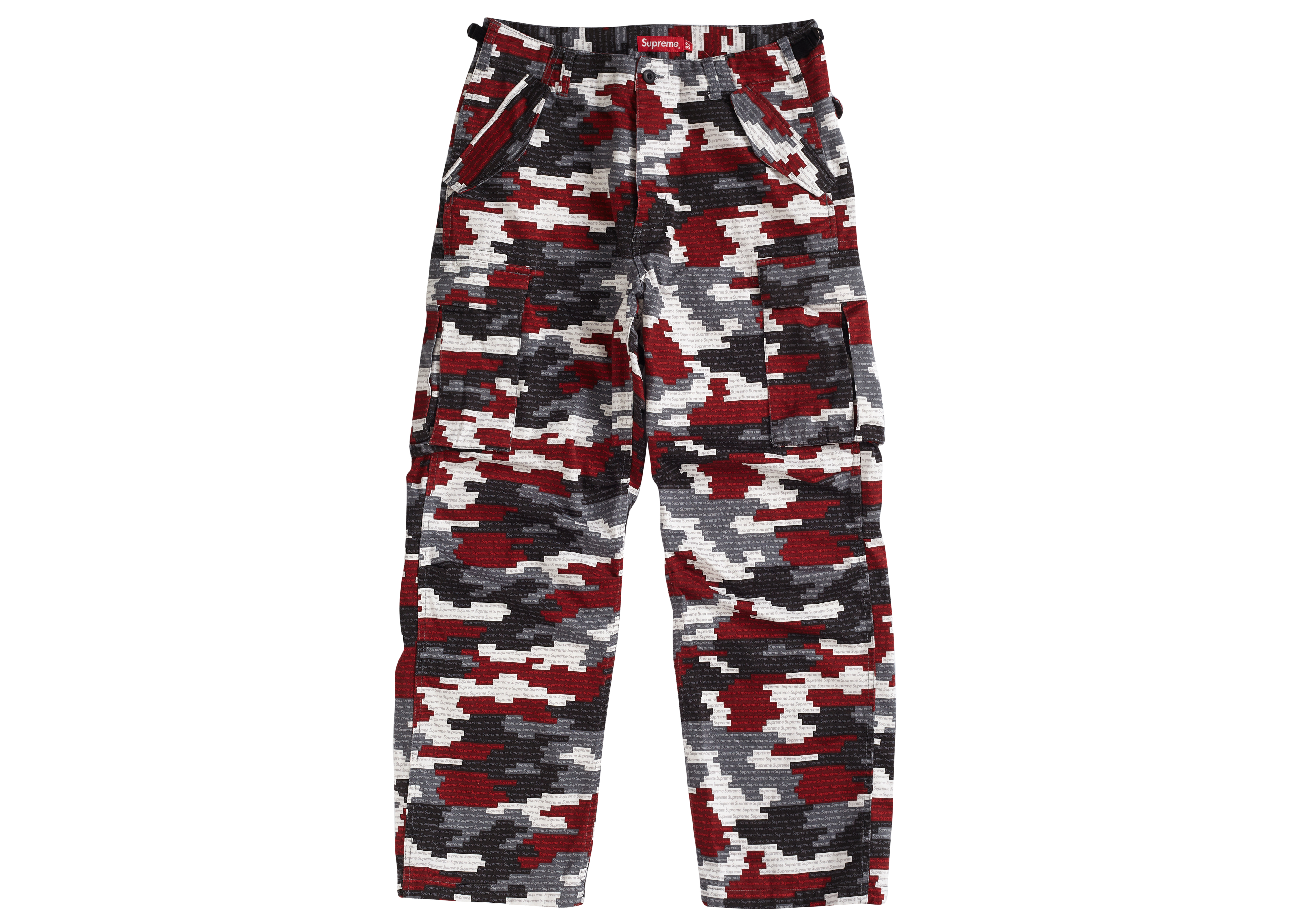 Supreme Cargo Pant Red Camo Men's - SS21 - US