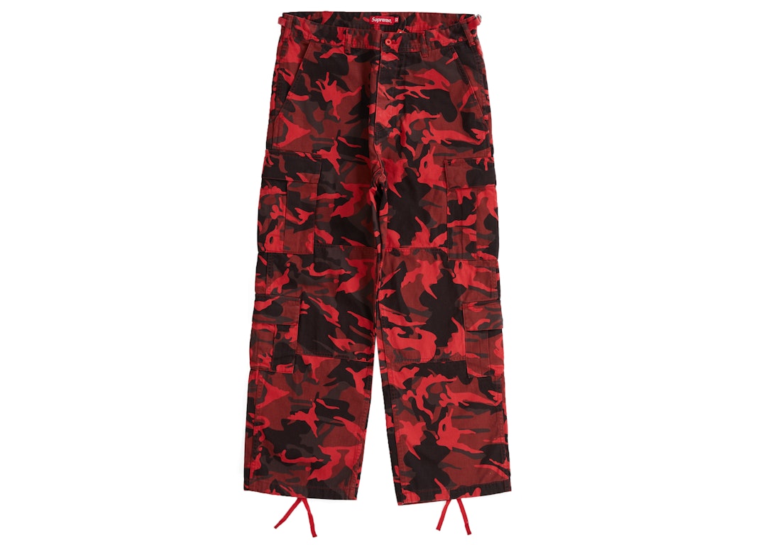 Pre-owned Supreme Cargo Pant (ss23) Red Camo