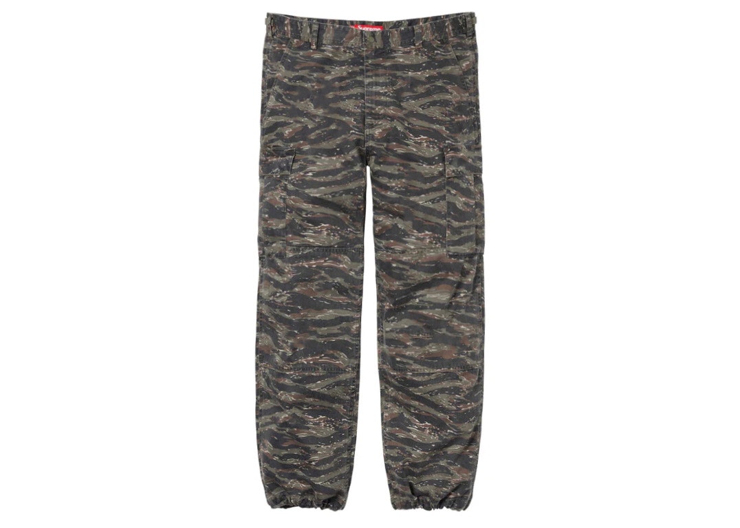 Pre-owned Supreme Cargo Pant (ss24) Olive Tiger Camo