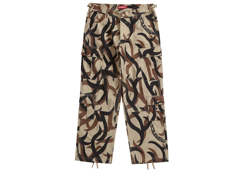 Supreme Cargo Pant Tan Tribal Camo - FW19 Men's - US