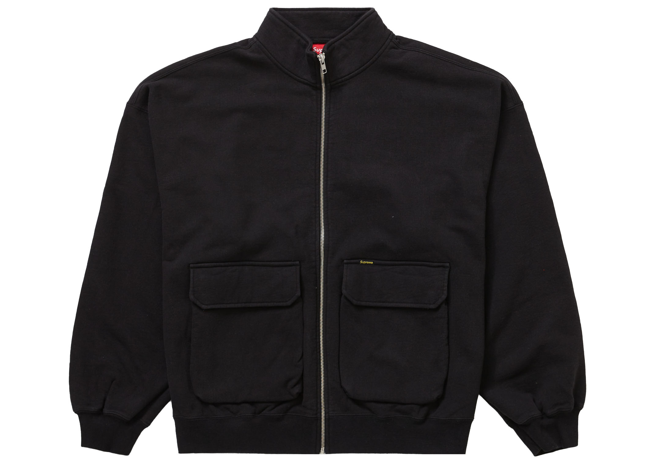 Supreme Cargo Pocket Zip Up Sweatshirt Black メンズ - FW23 - JP