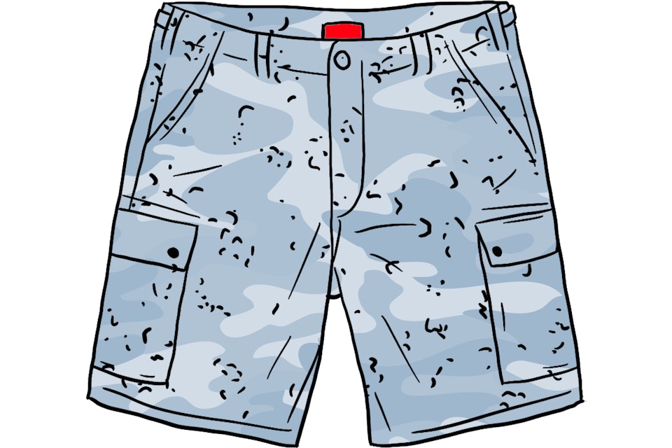 Supreme Cargo Short Blue Chocolate Chip Camo