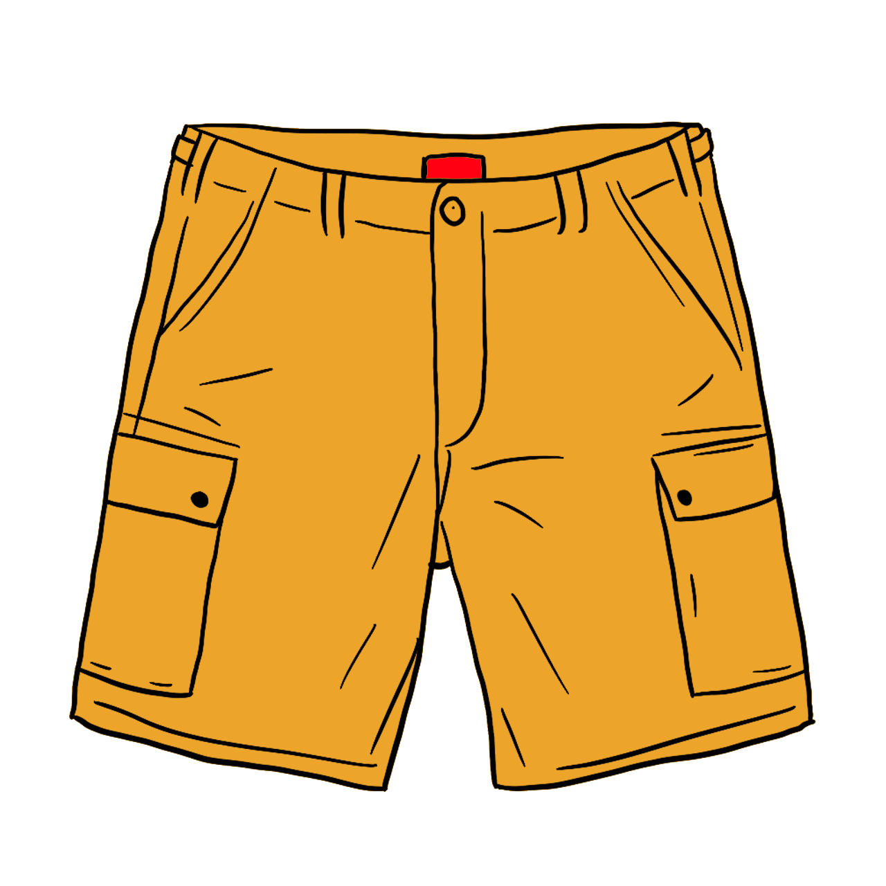 gold cargo shorts