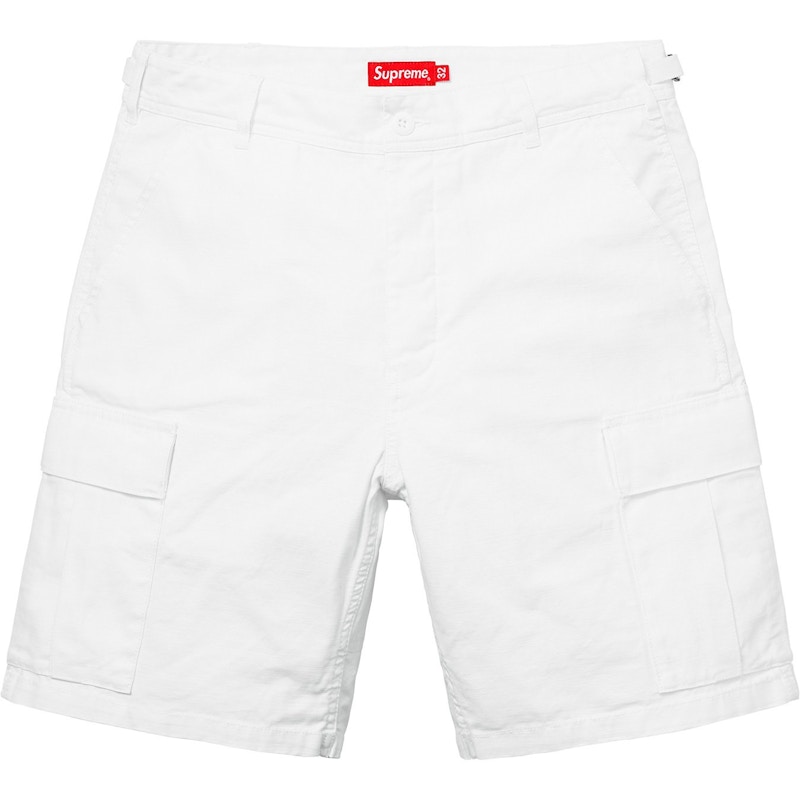 white supreme shorts